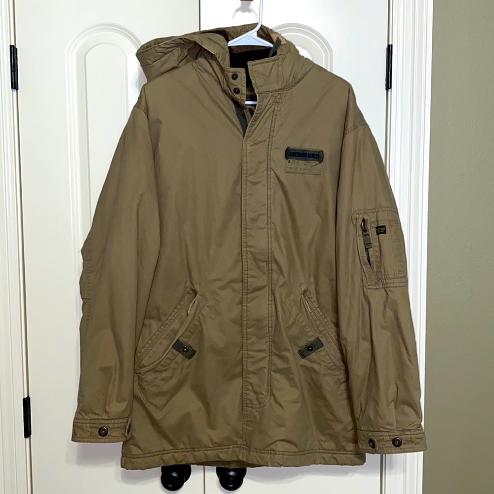 Abercrombie and Fitch military jacket with hood